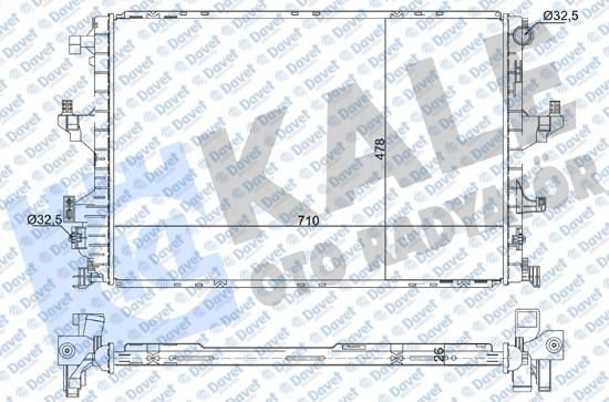 16-4467B Su Radyatoru Brazing Volkswagen Caravelle / Transporter T6 2.0 Tdi A-T/M-T Ac+ 2015-2019